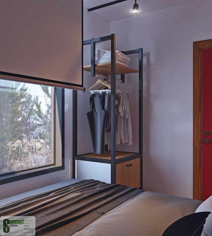 Дом из морского контейнера (спальня 2)