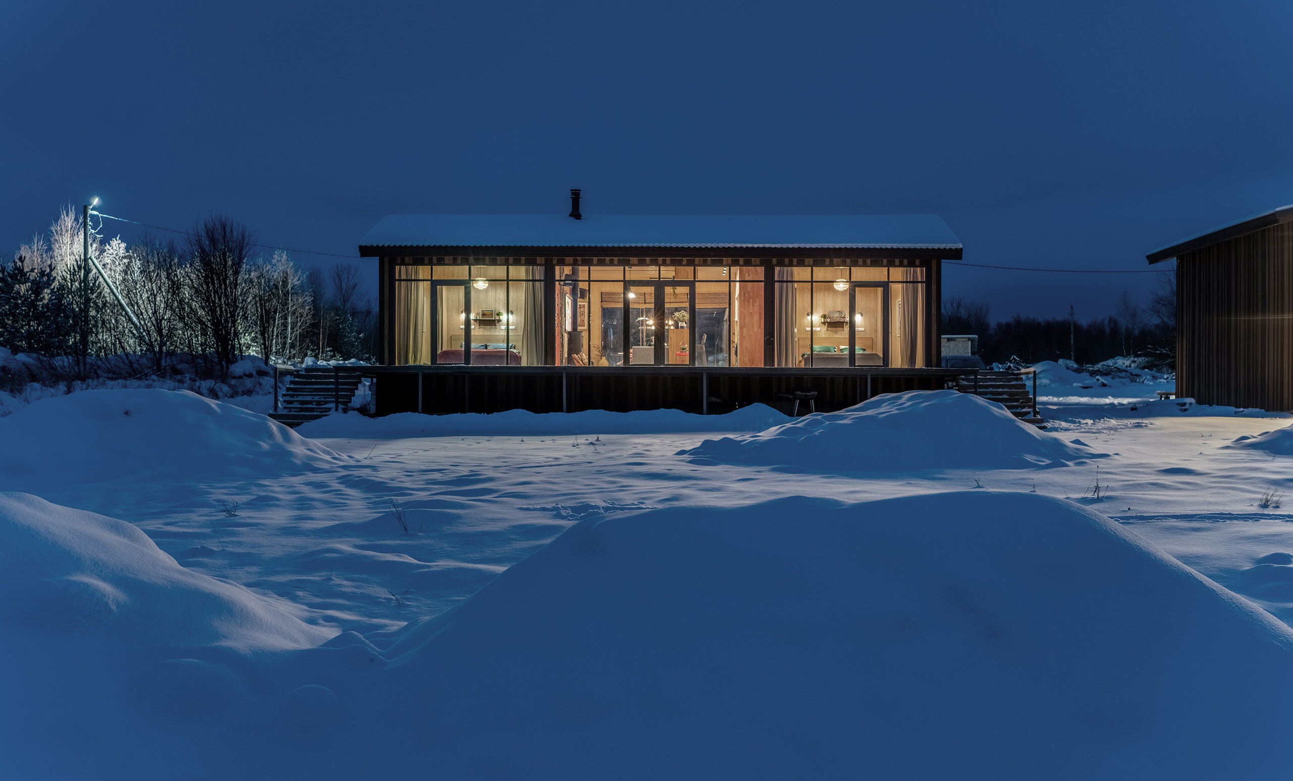 Houzz тур: Уединённый дом в карельской деревне