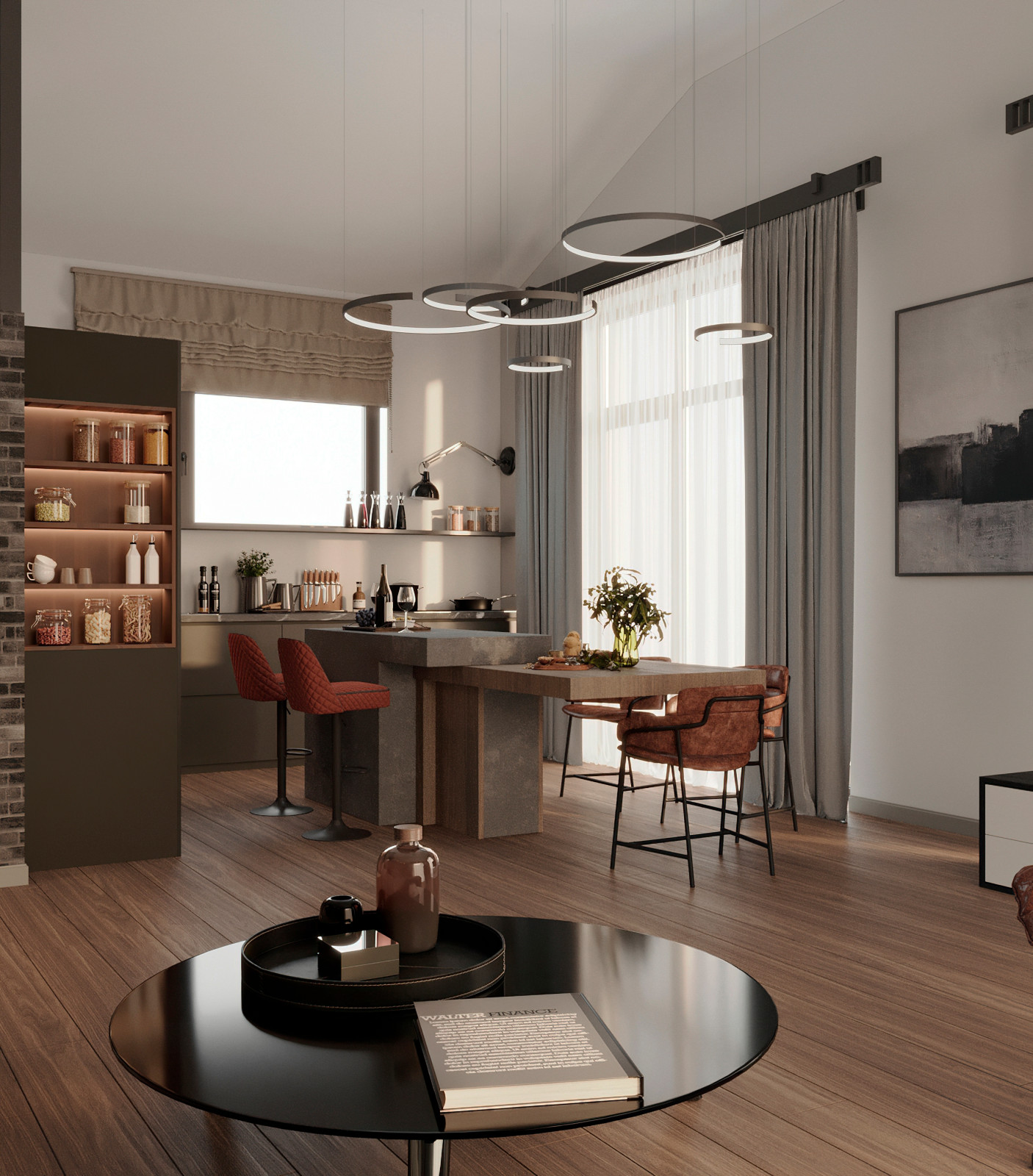 Интерьер дома в стиле лофт