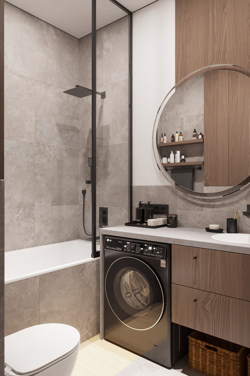 Проект интерьера квартиры "Intersect"