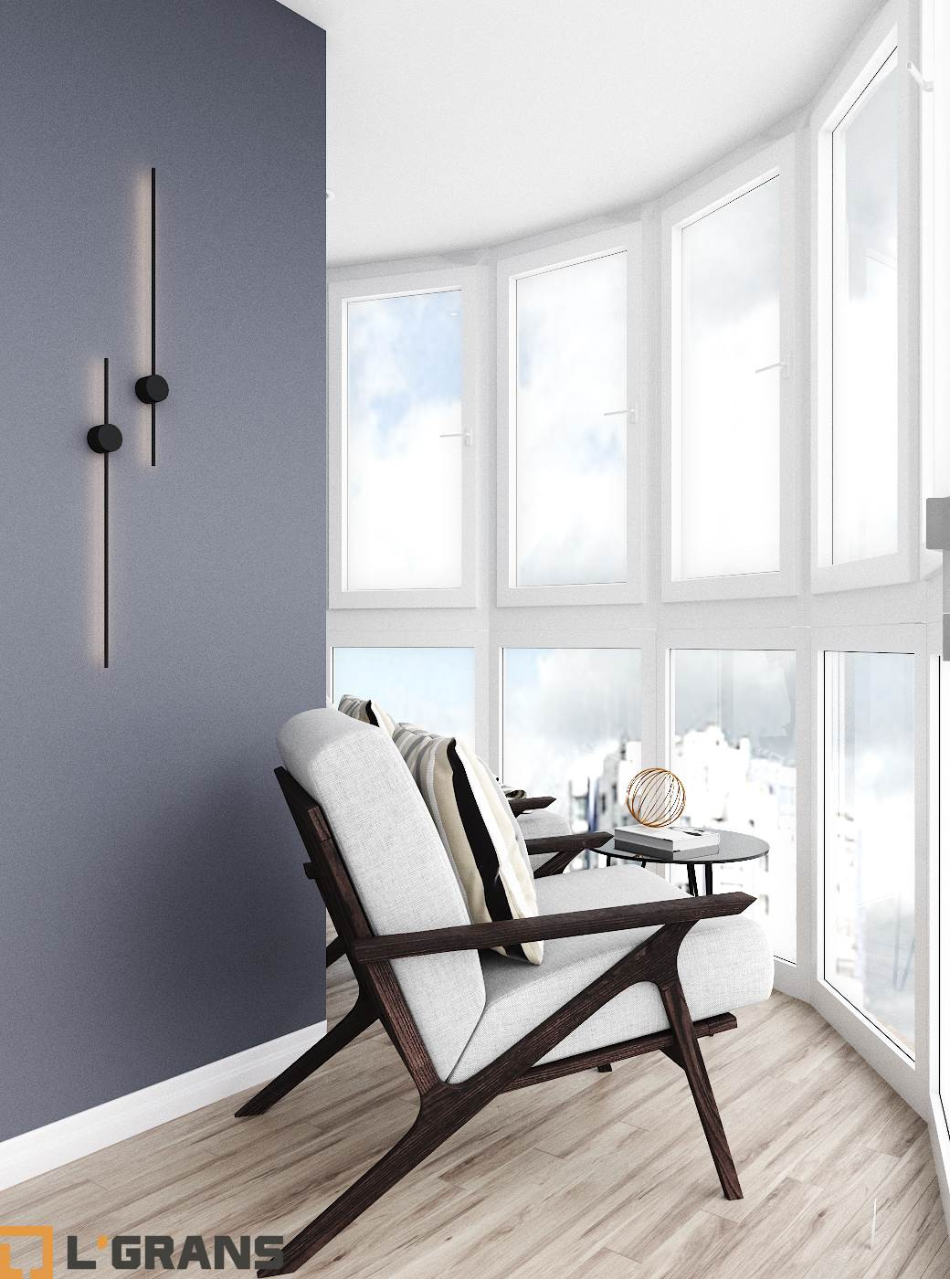 Дизайн проект квартиры по ул. Шеронова в Хабаровске