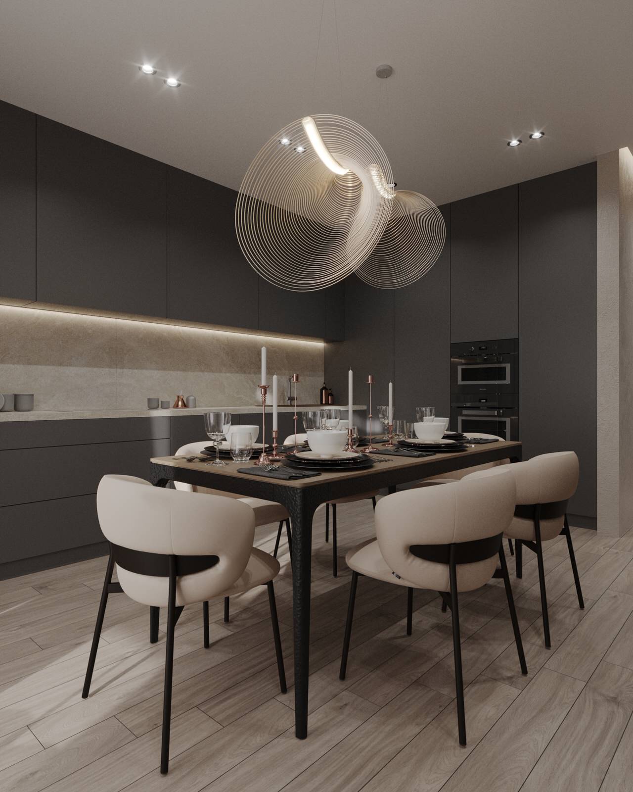 Двухкомнатная квартира с современным дизайном