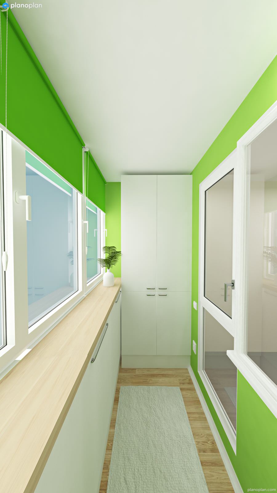 Обложка проекта: Лоджия в двух стилях