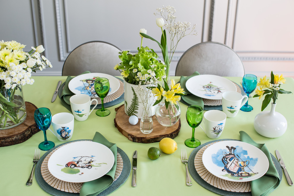 Сервировка стола в стиле "Голф"