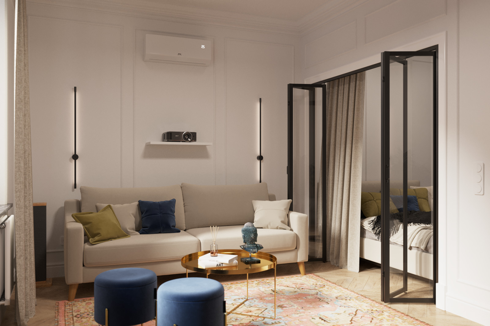 Проект интерьера квартиры "DANSE"