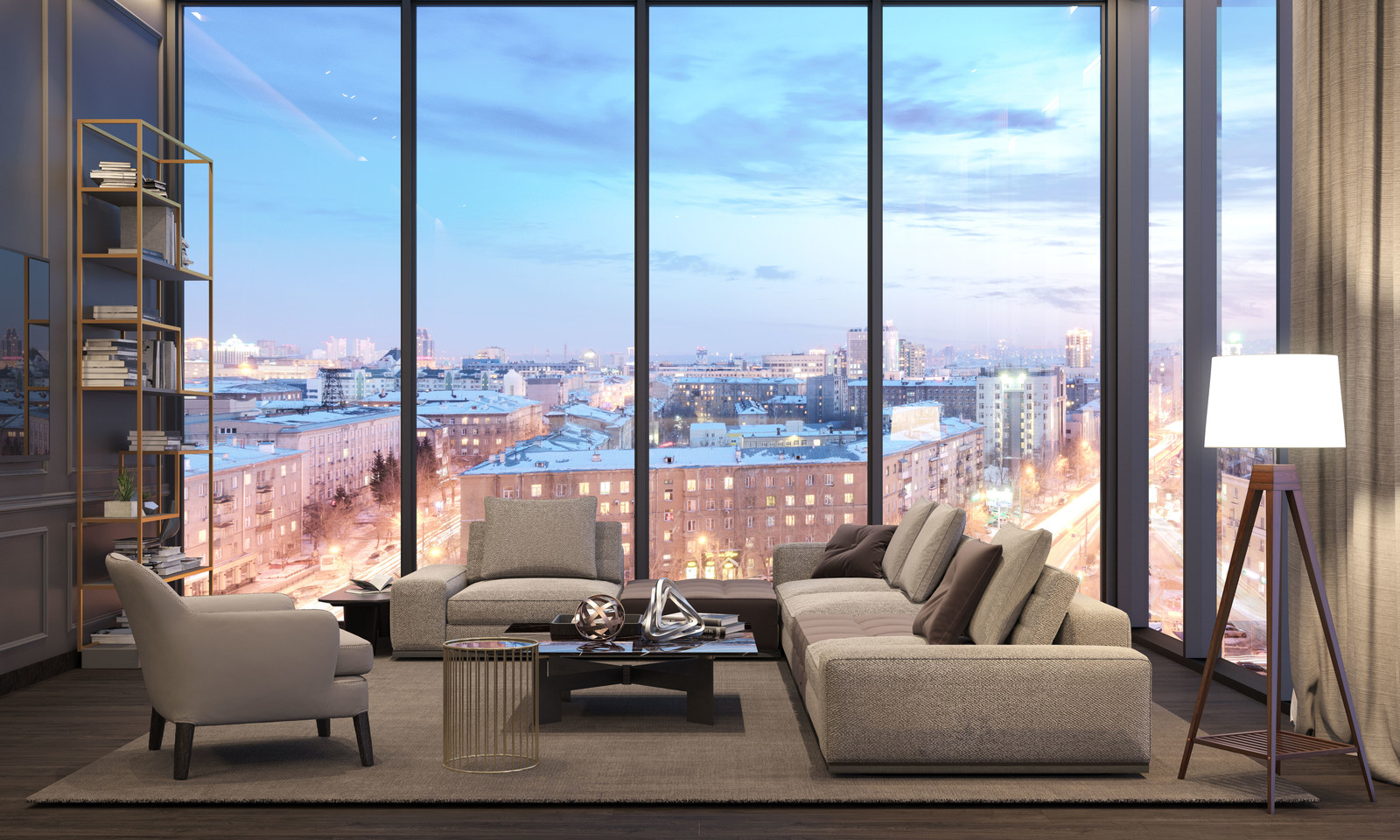 Интерьер квартиры в ЖК PRIME HOUSE 110 м^2