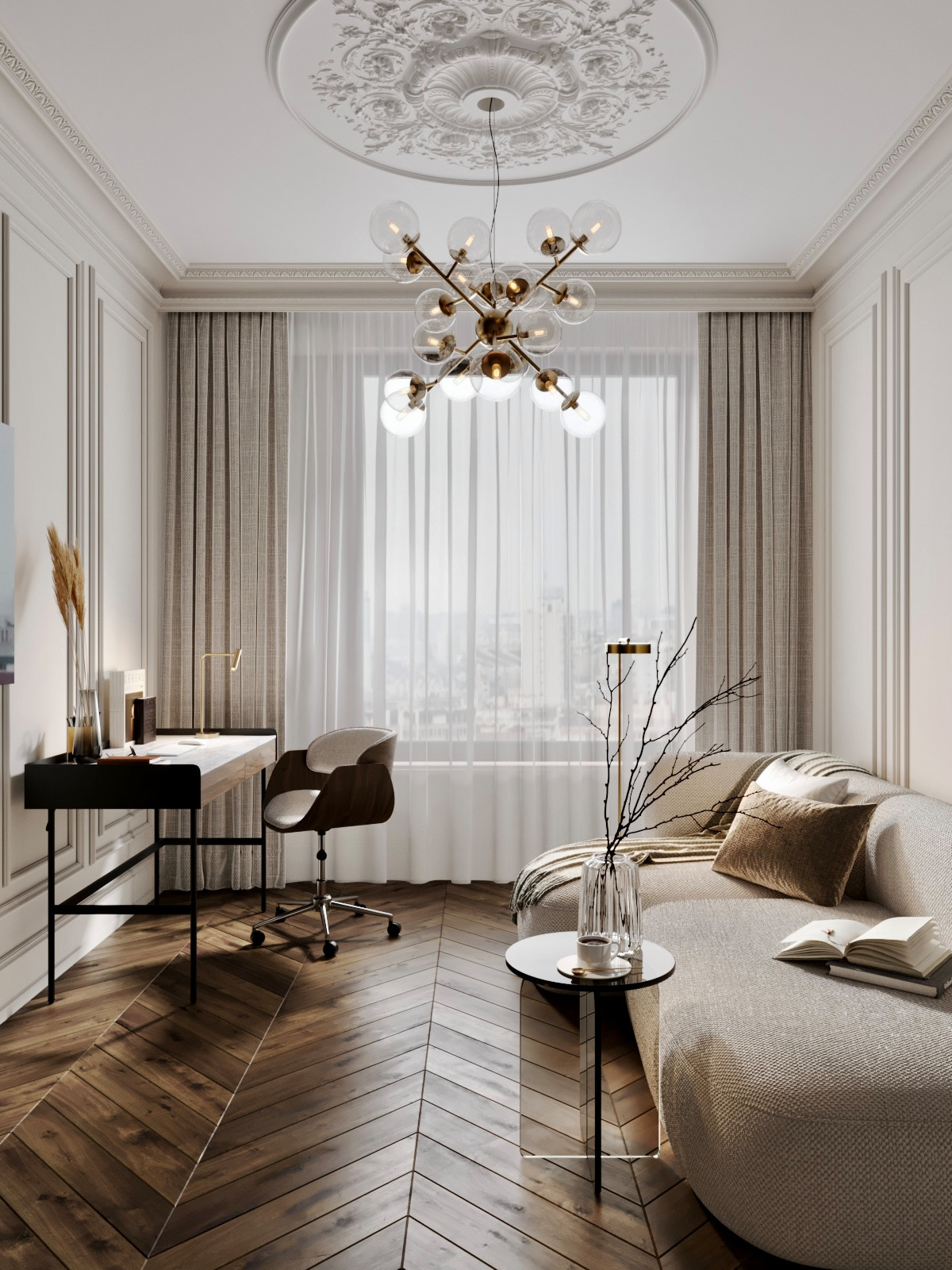 Квартира для сына дизайнера с хорошим вкусом. Вариант 2