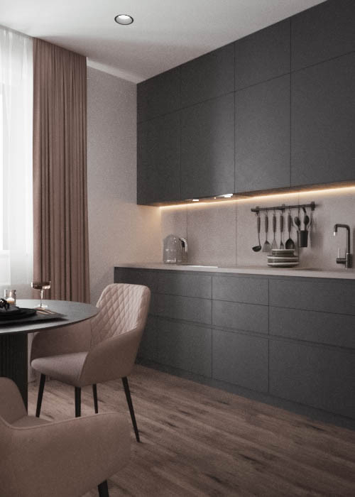 Нежная двушка в  ЖК Атлант