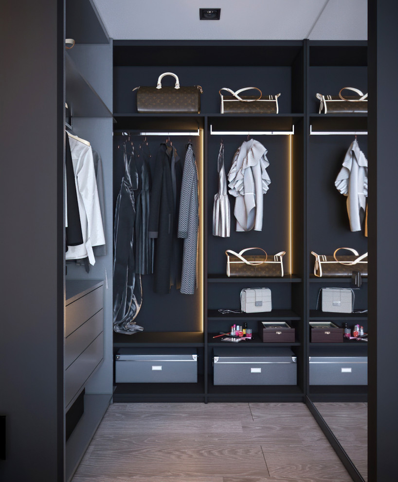 Квартира в спокойной цветовой гамме с нотками брутальности