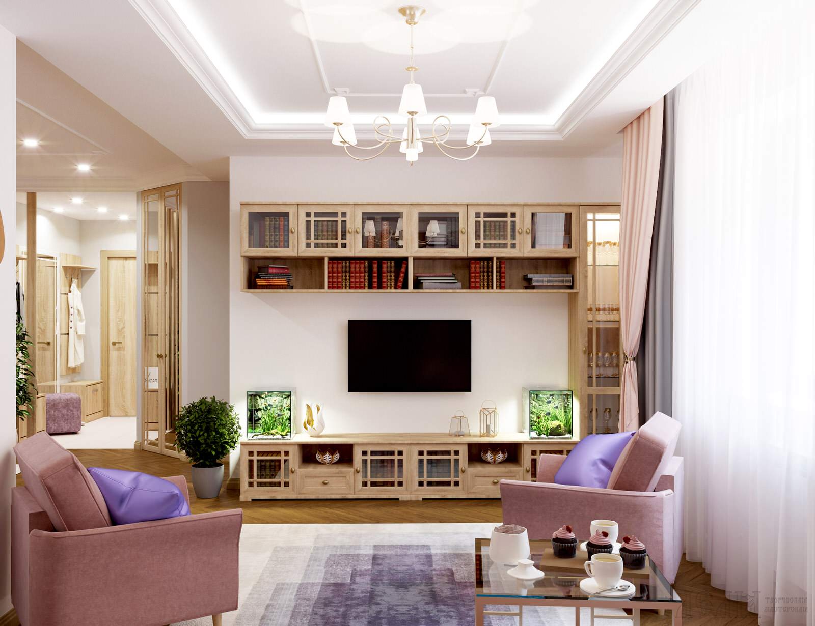 Коллекция Elegant в интерьере гостиной