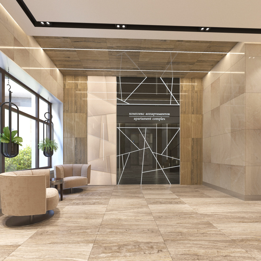 Дизайн-проект входного холла, для Жилого Комплекса.
