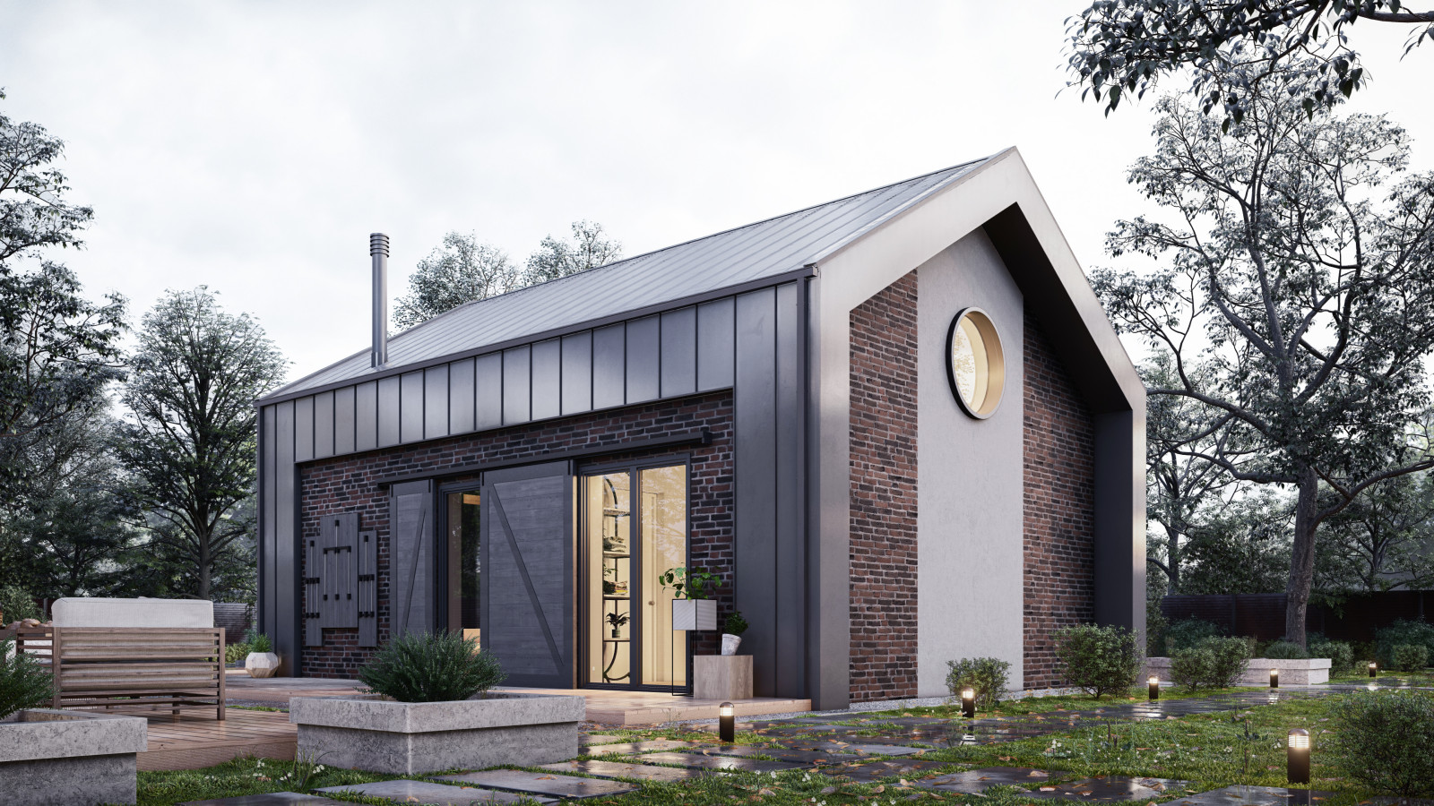 Гостевой дом в стиле барнхаус