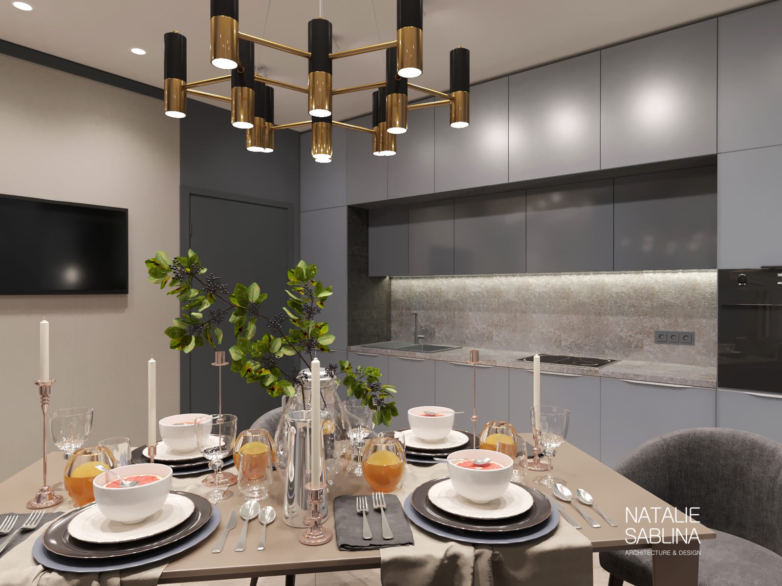 Квартира на Дальней 4   #KristalGrey_NSDesign