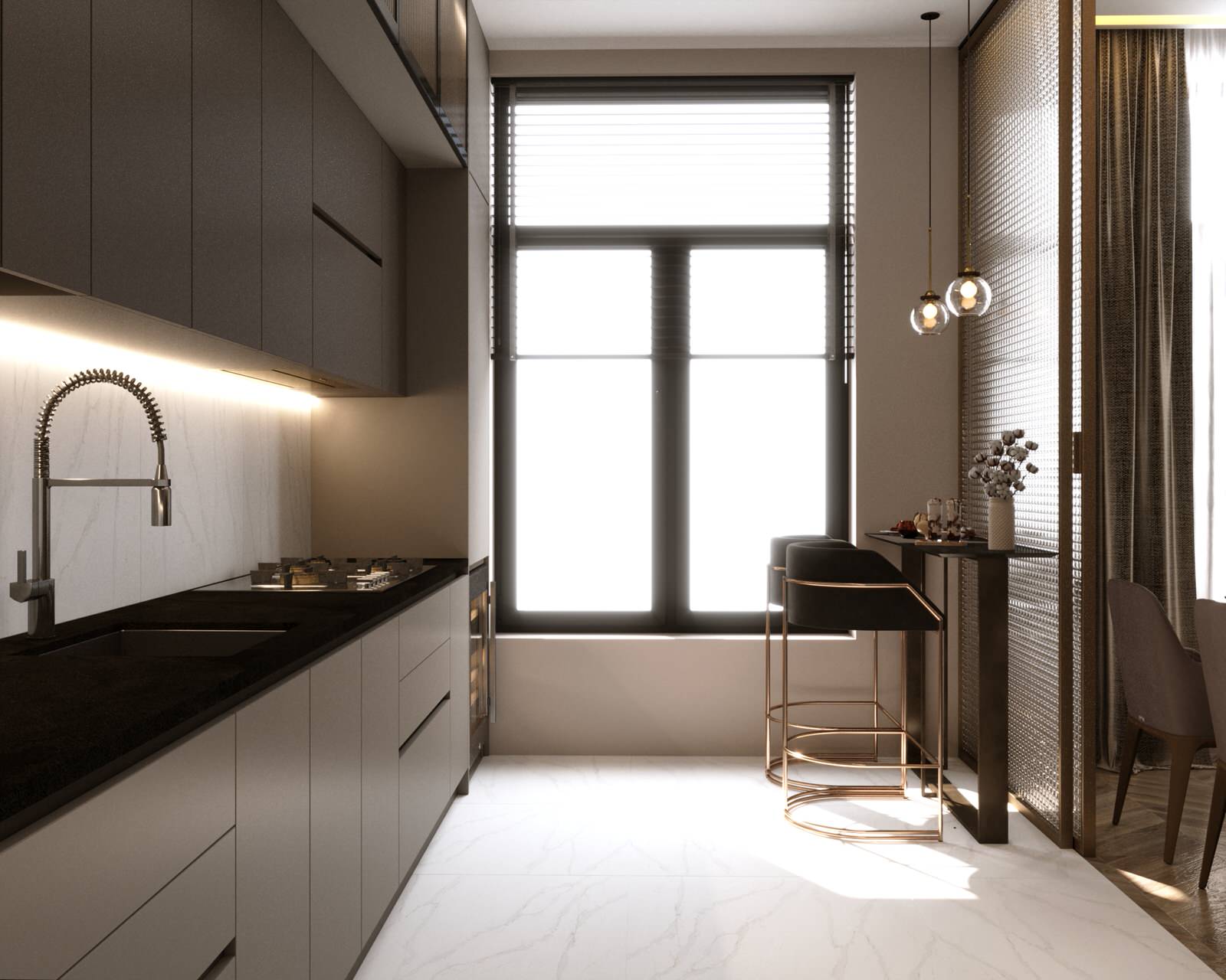 new appartment in Tashkent, living room