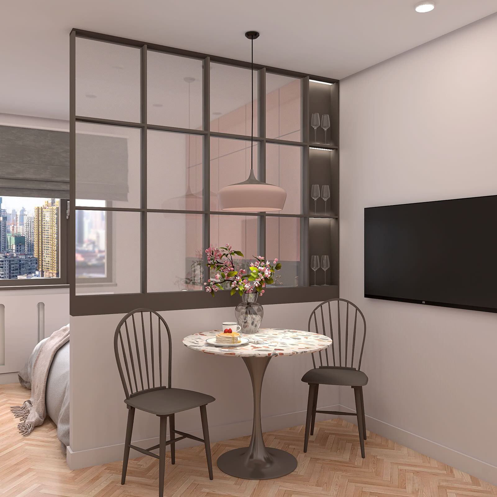 Дизайн-проект яркой и функциональной студии