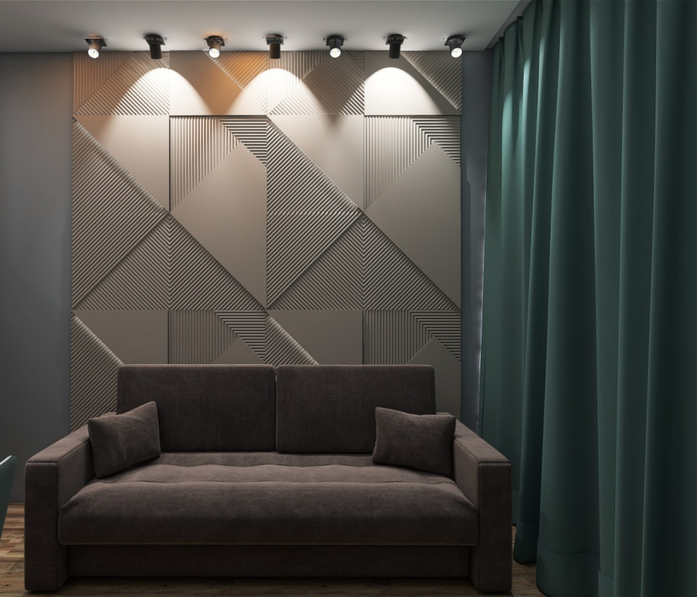 Дизайн-проект однокомнатной квартиры. Гостиная