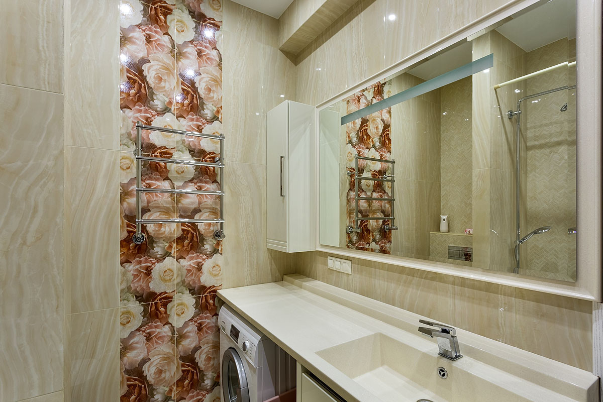 Дизайн ванной комнаты плитка Керама Мараци