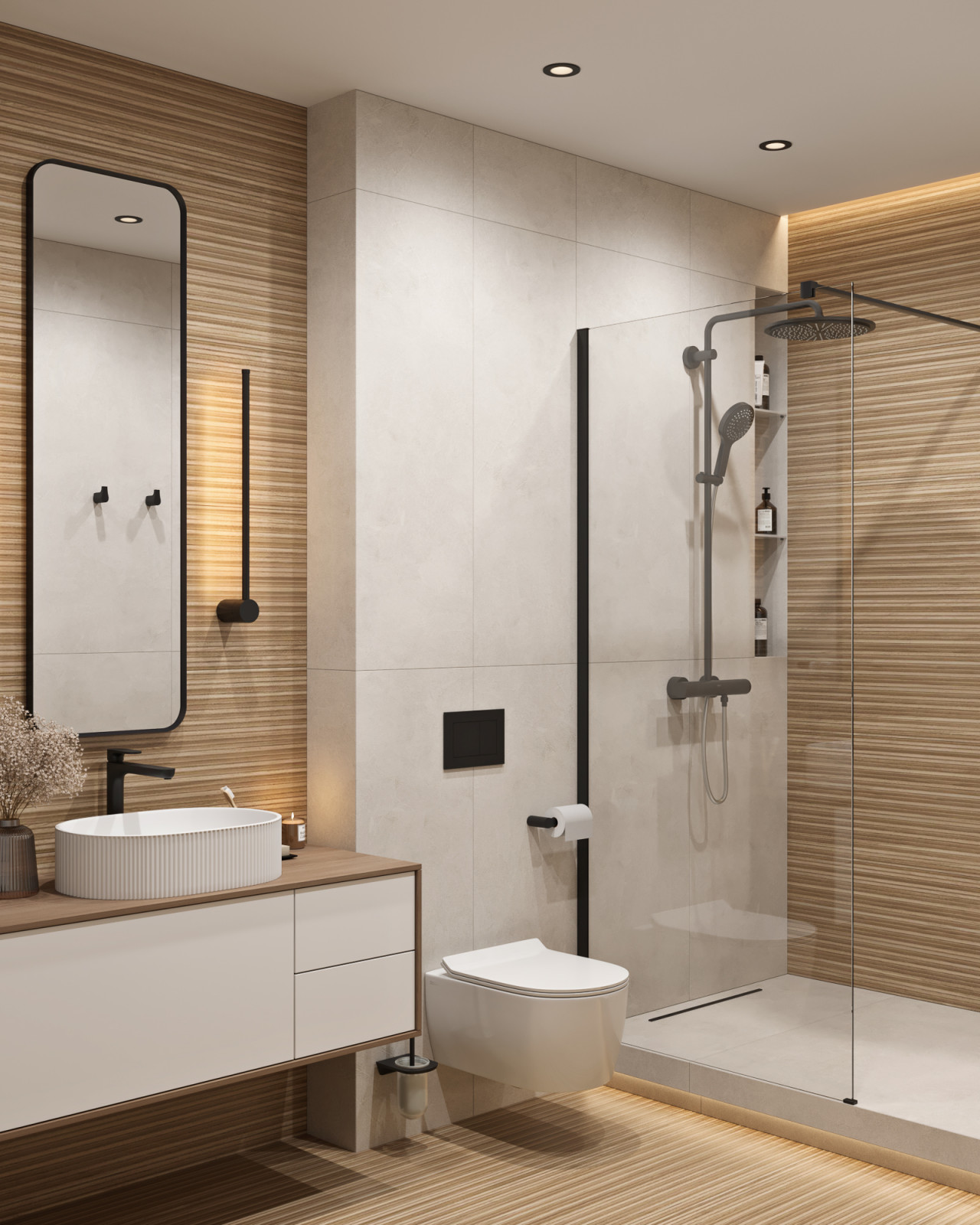 2-комнатная квартира для семейной пары в современном стиле