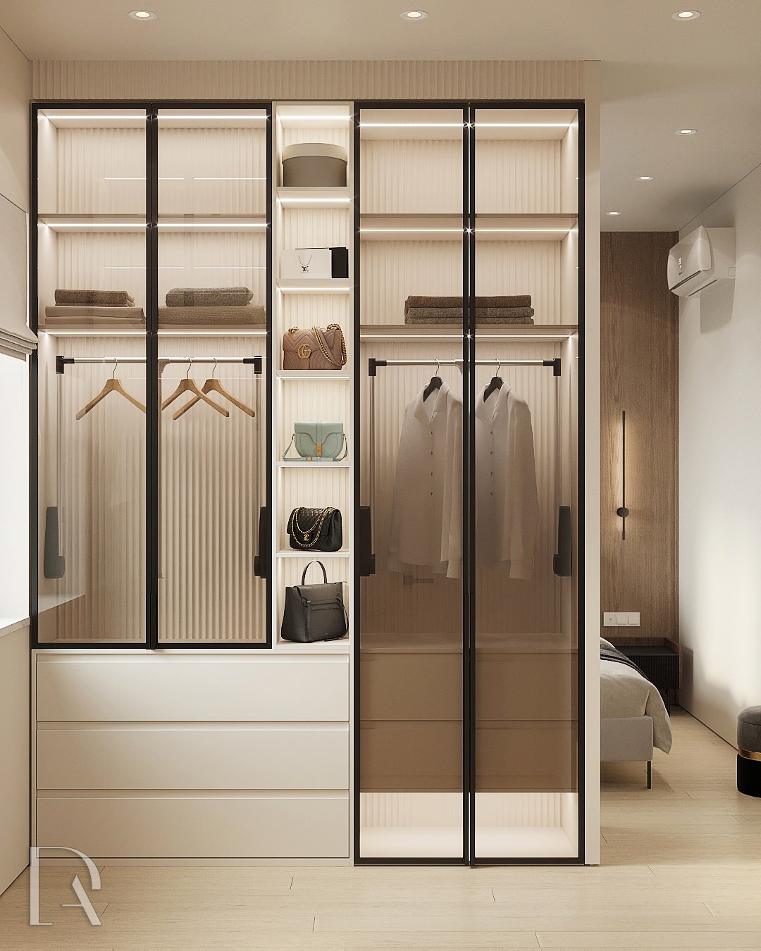 Гардеробная при мастер-спальне 5,9 м2