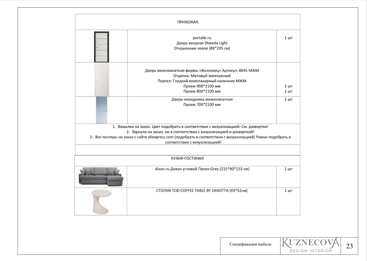 Дизайн проект квартиры 59 кв.м.