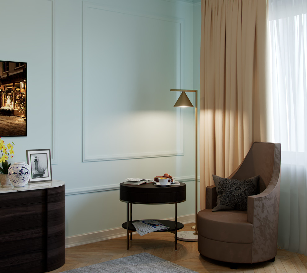 Сталинка на Ломоносовском. Дизайн спальни в парижском стиле