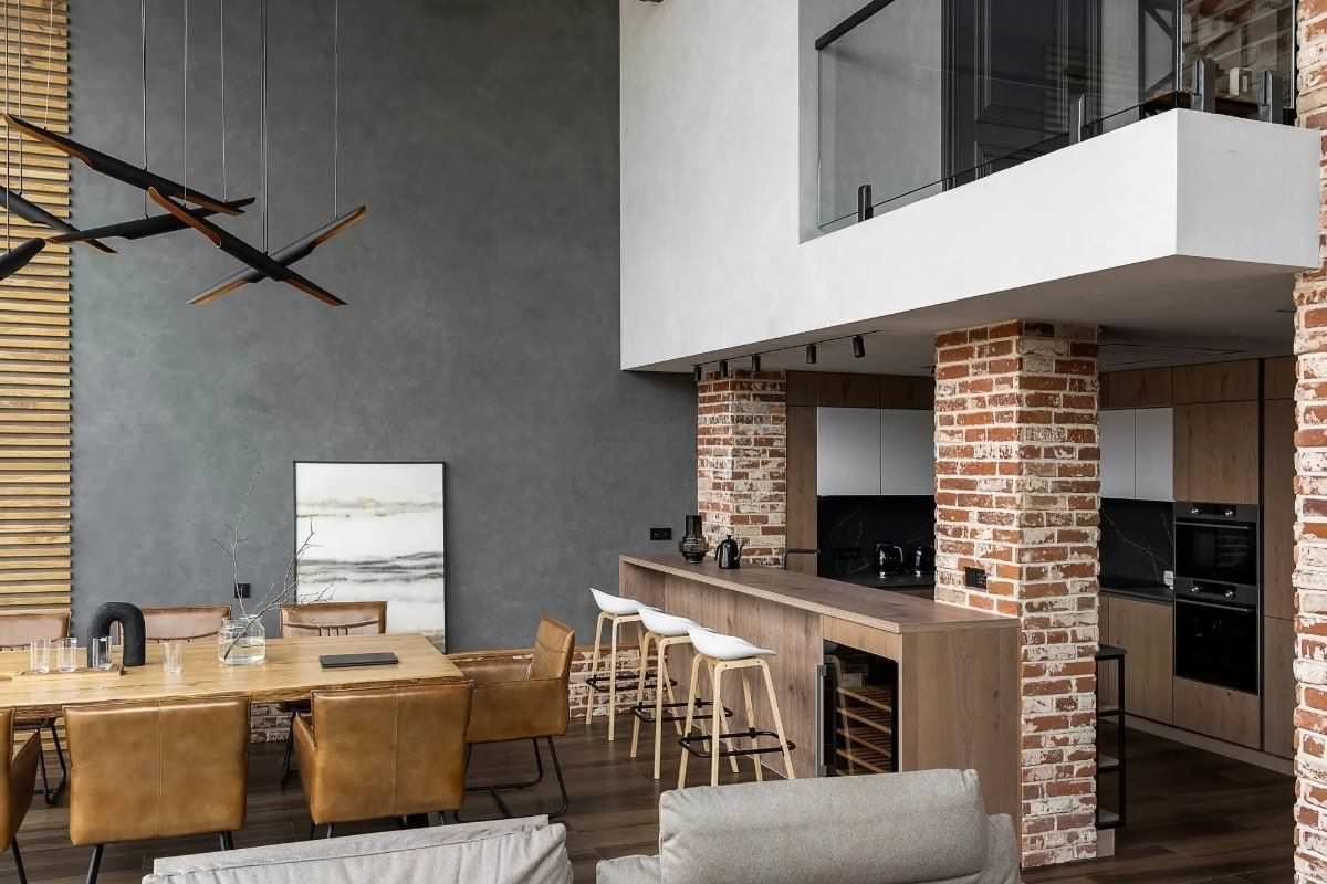 Реализованный дизайн-проект таунхауса в ЖК "На уровне"