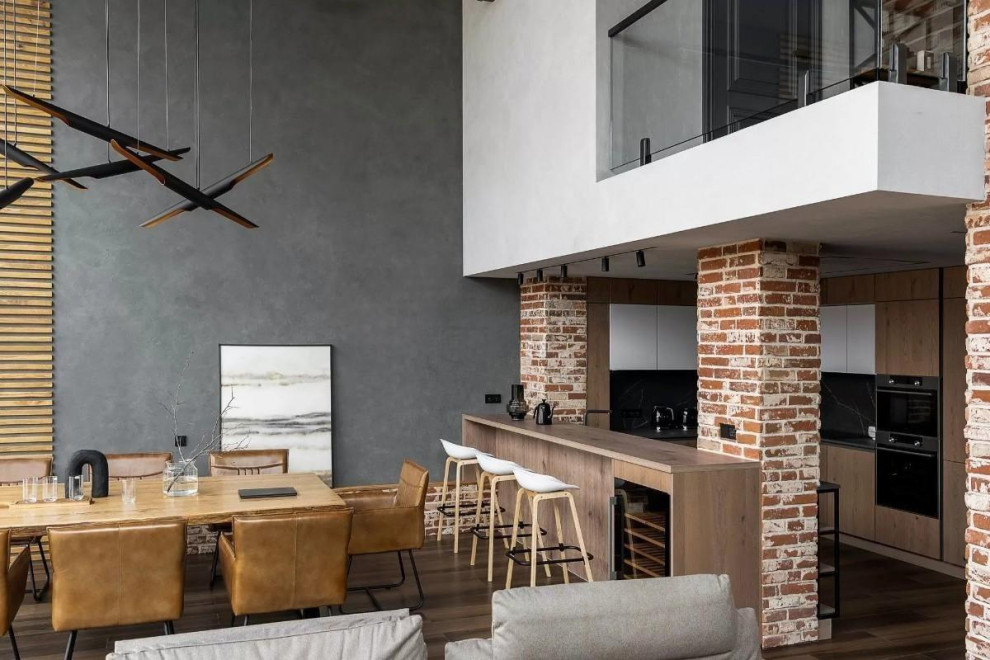 Реализованный дизайн-проект таунхауса в ЖК "На уровне"