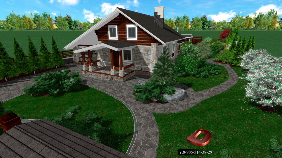 Проект ландшафтного дизайна участка 20 соток,