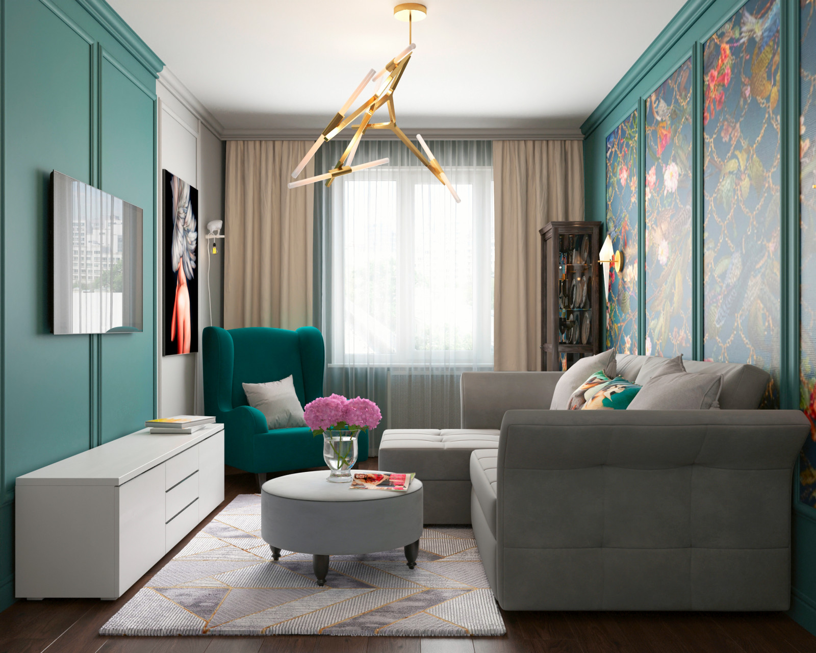 "Благородный микс оттенков"