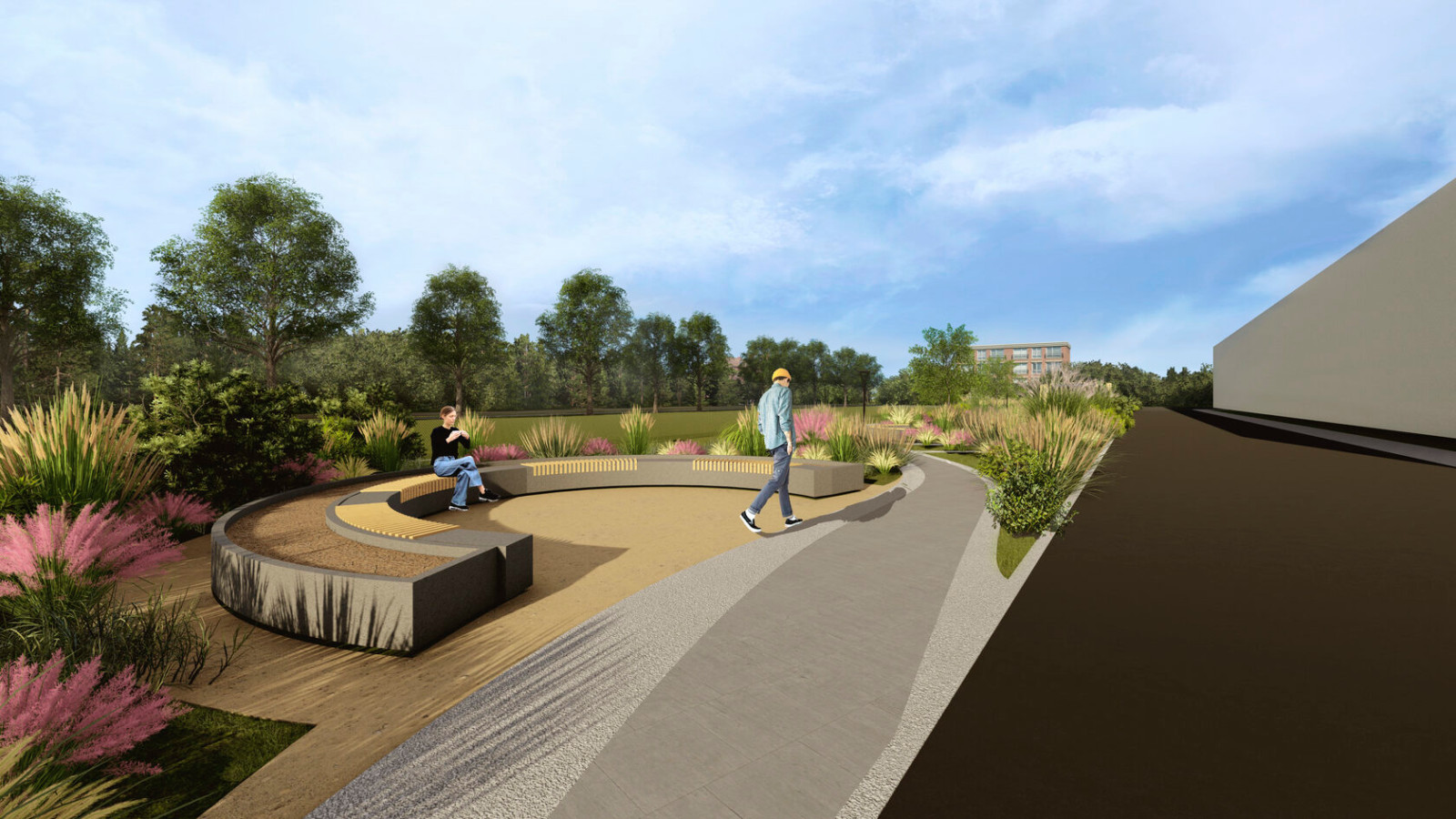 Благоустройство территории завода в Муроме