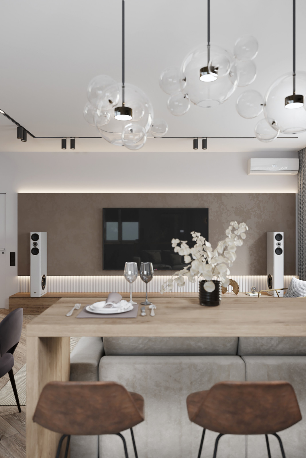 Дизайн-проект 3-х комнатной квартиры по улице Кирова для молодой семьи.