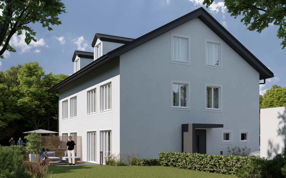 Blick auf das Haus vom Innenhof