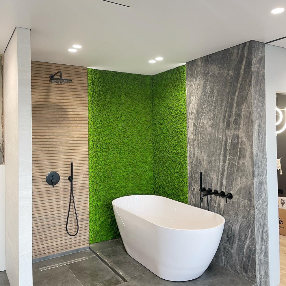 Теневые потолки и линейное освещение в ЖК Европейский берег