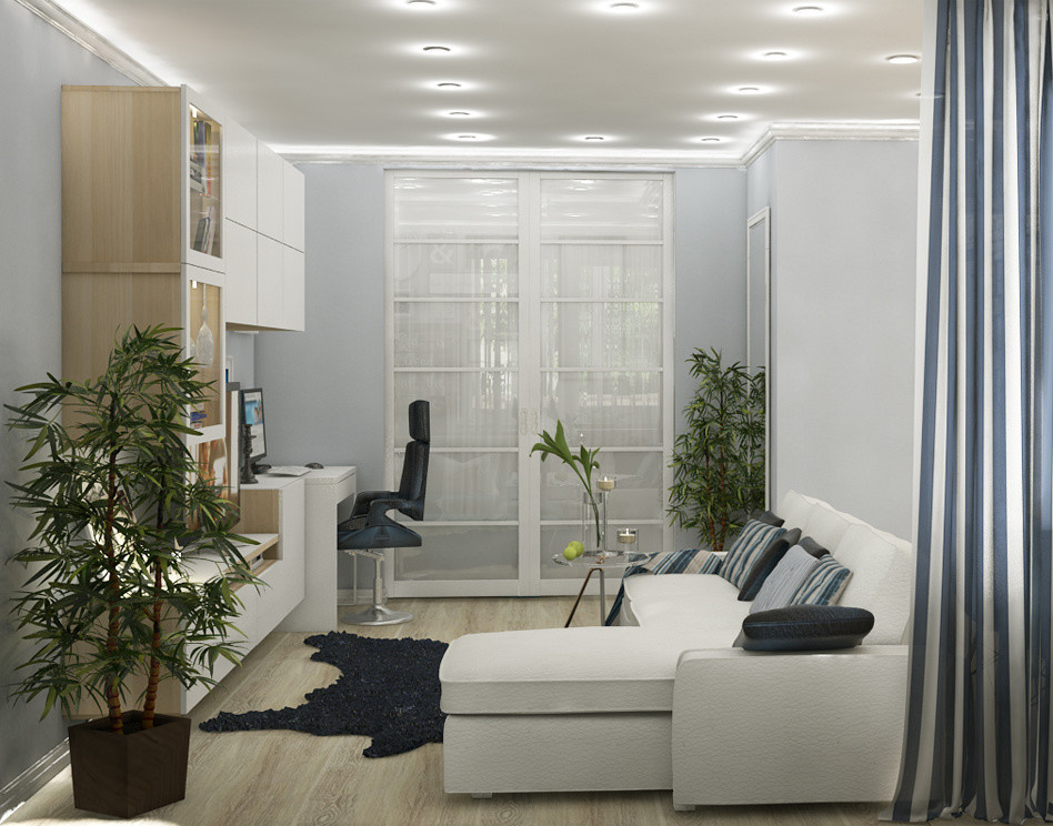 Проект квартиры для молодой семьи 36 м.кв.