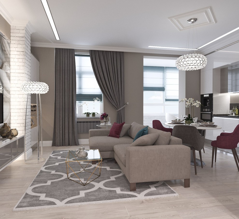 Проект кухни-гостиной в Питере