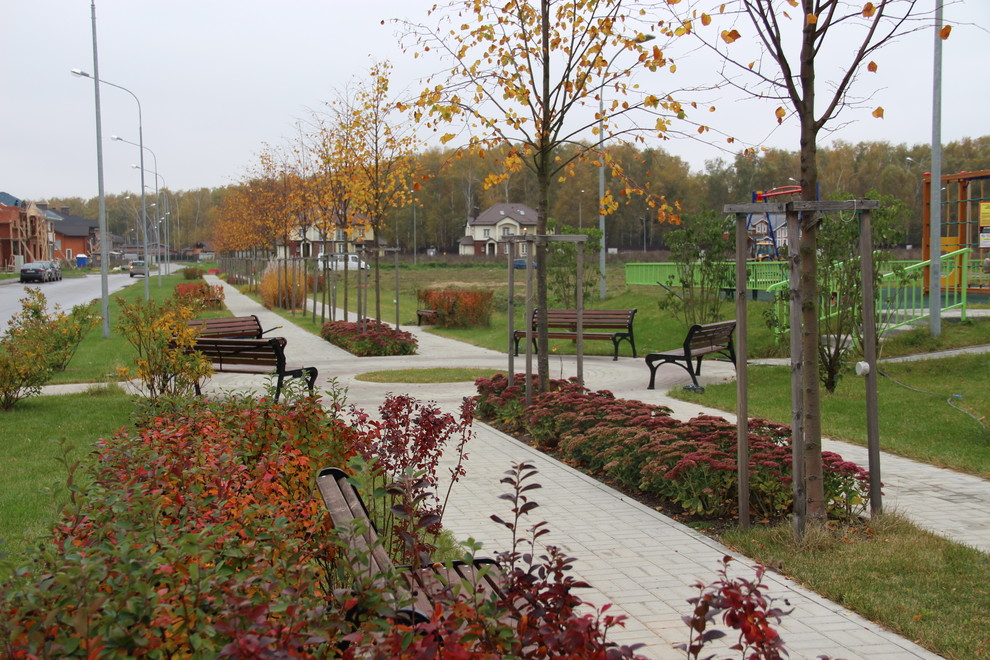 Озеленение коттеджного поселка "Юсупово-парк"