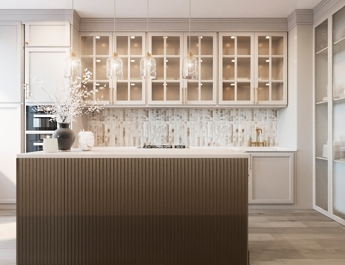 Обложка проекта: КРАСИВАЯ КВАРТИРА В СОВРЕМЕННОЙ КЛАССИКЕ