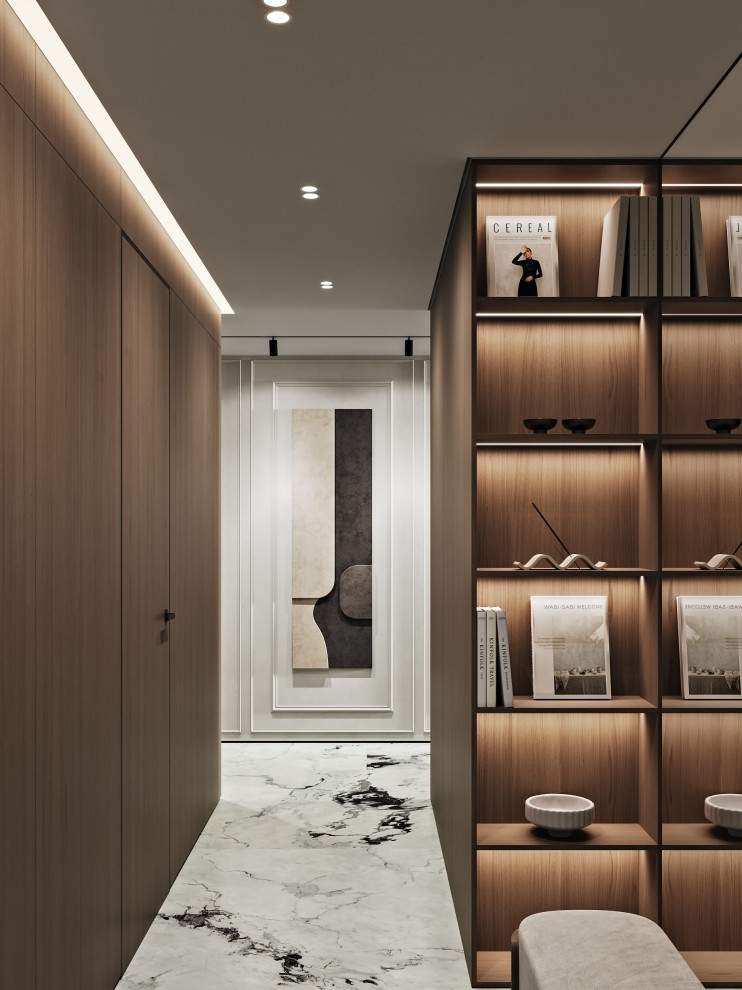 Дизайн интерьера квартиры в современном стиле в ЖК Шмитовский