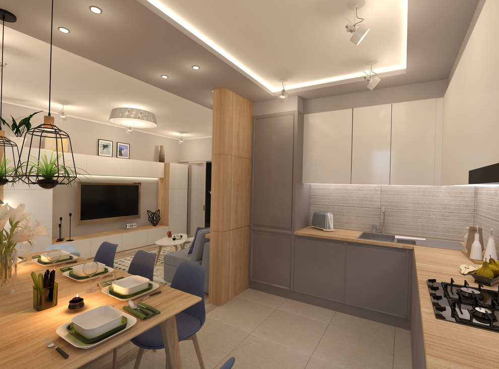 Уютная гостиная для большой семьи))