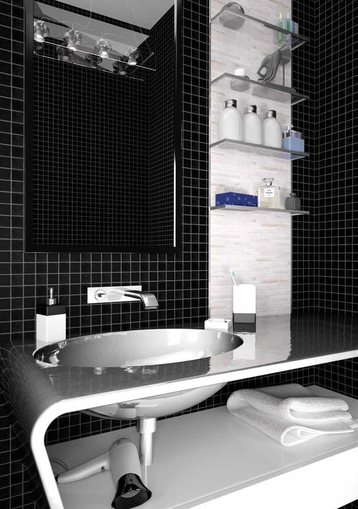 Мозаика из натурального камня в интерьере