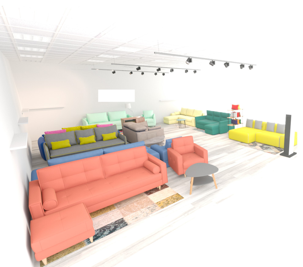 Интерьер магазина мебели