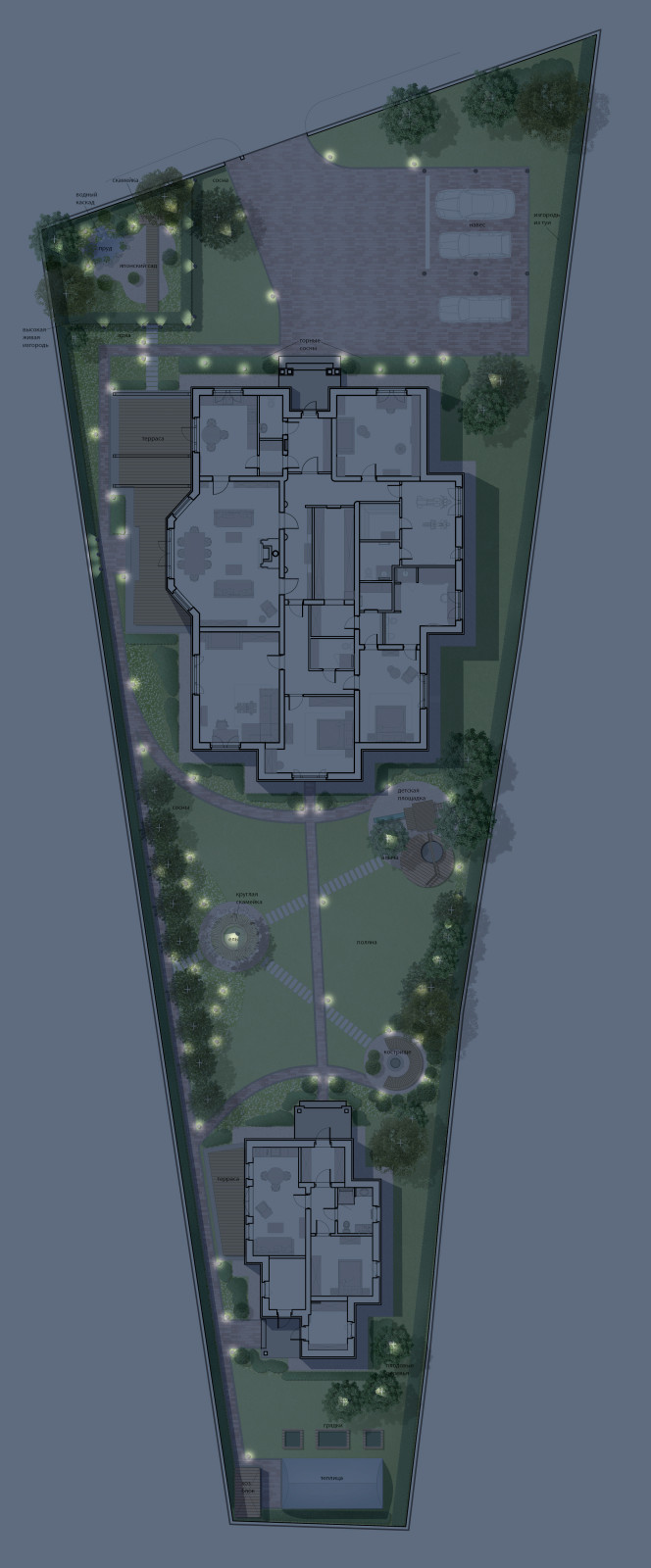 Обложка проекта: Проект частного участка в Репино