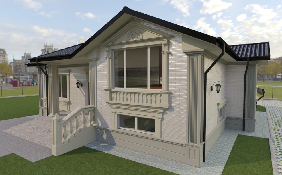 Обложка проекта: Дизайн-проект фасада. Современная классика