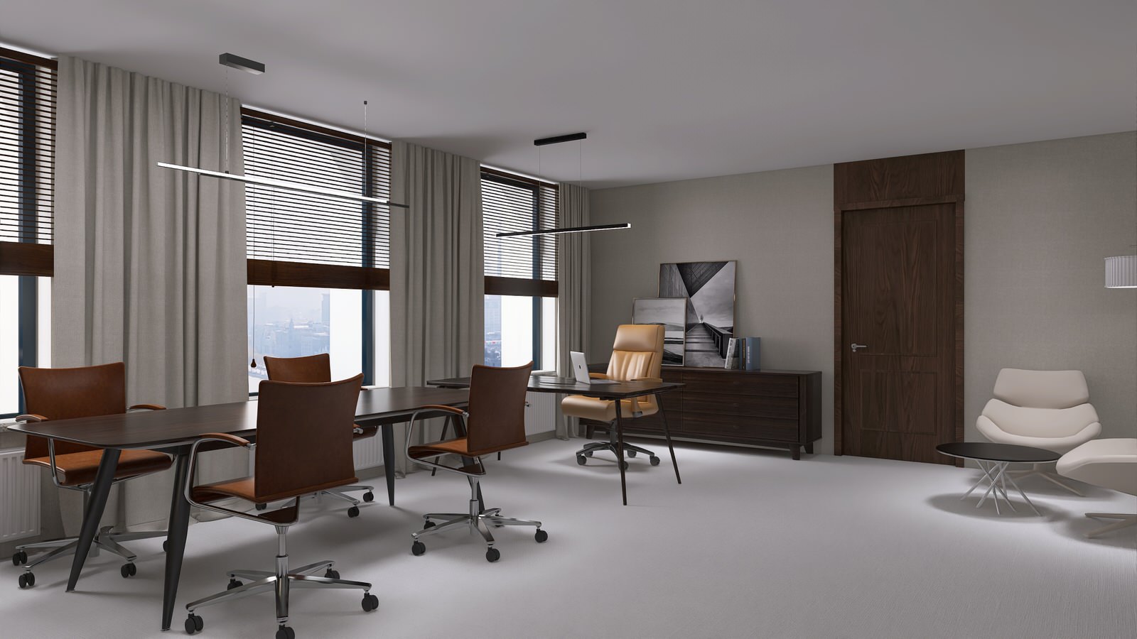 офис диерктора крупной компании