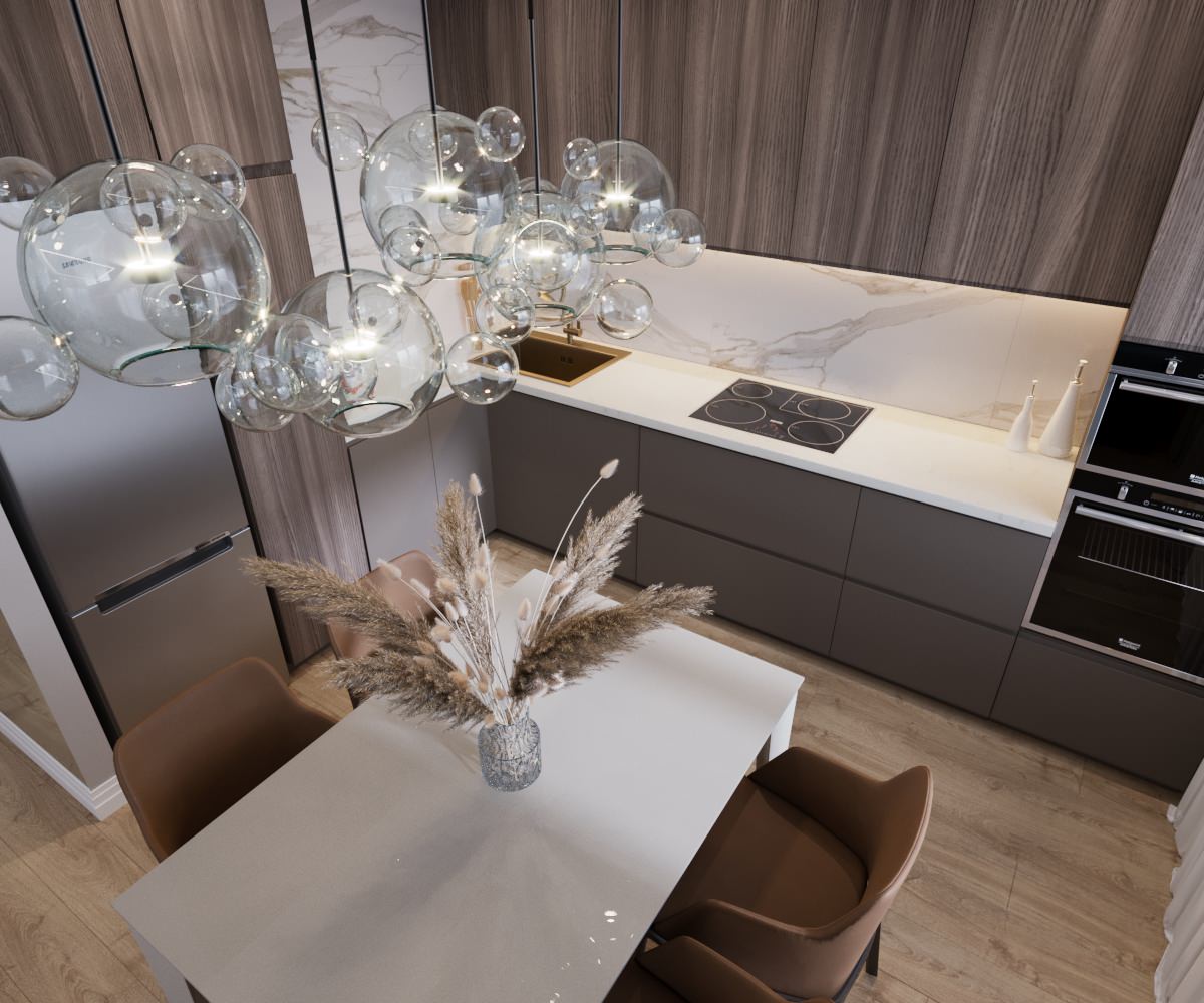 Кухня-гостиная из проекта "StyleHome"