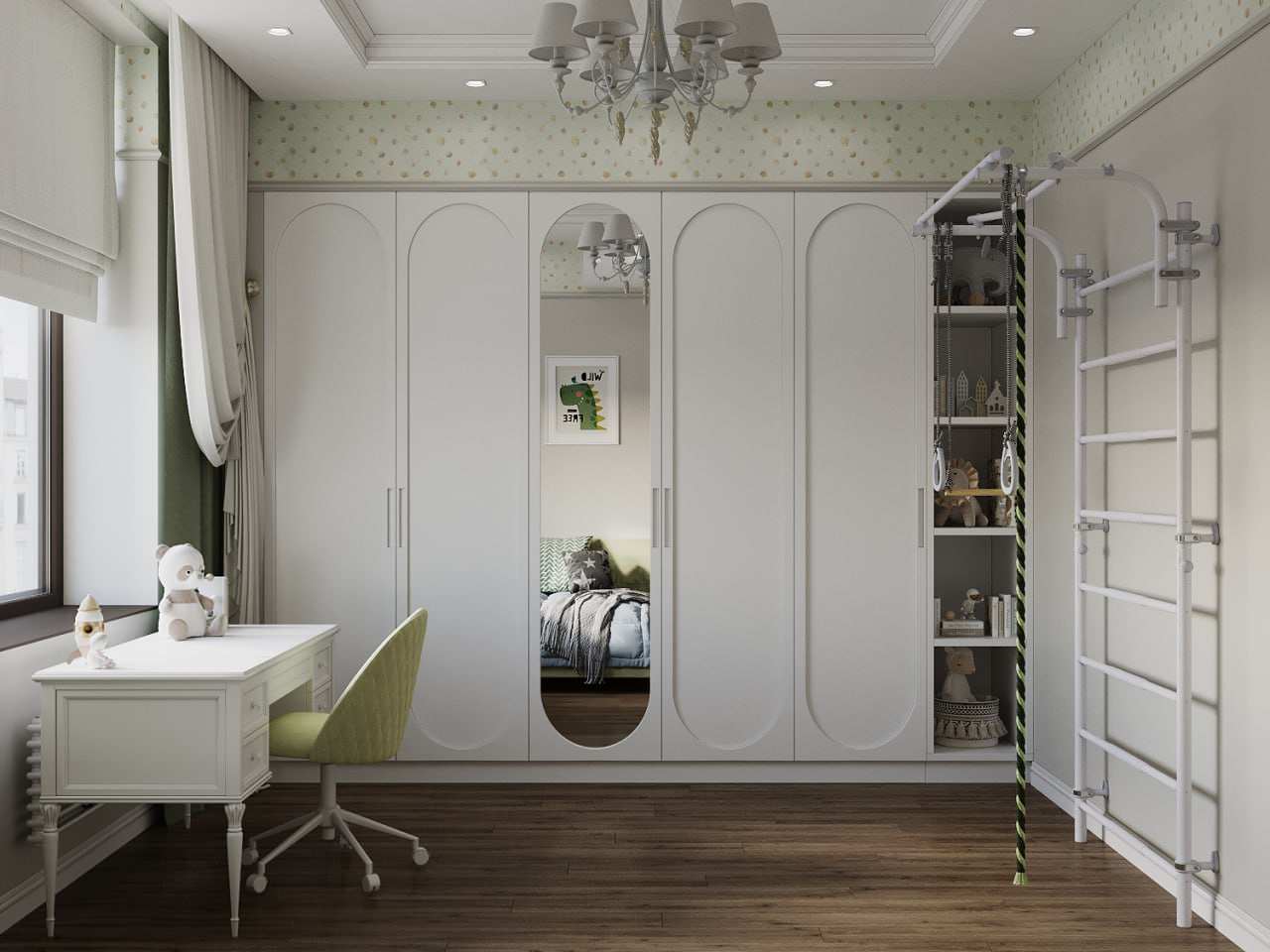 Дизайн-проект квартиры в "Сталинке" в классическом стиле