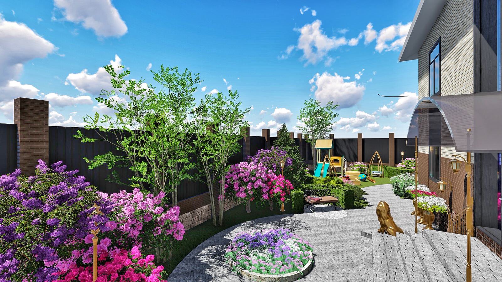 Ландшафтный дизайн участка в ДНТ Кедр (г Улан-Удэ, Бурятия)