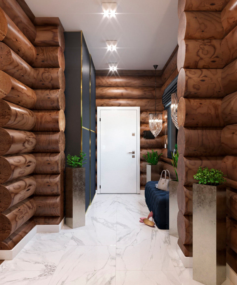 Дизайн-проект загородного дома из дикого бруса