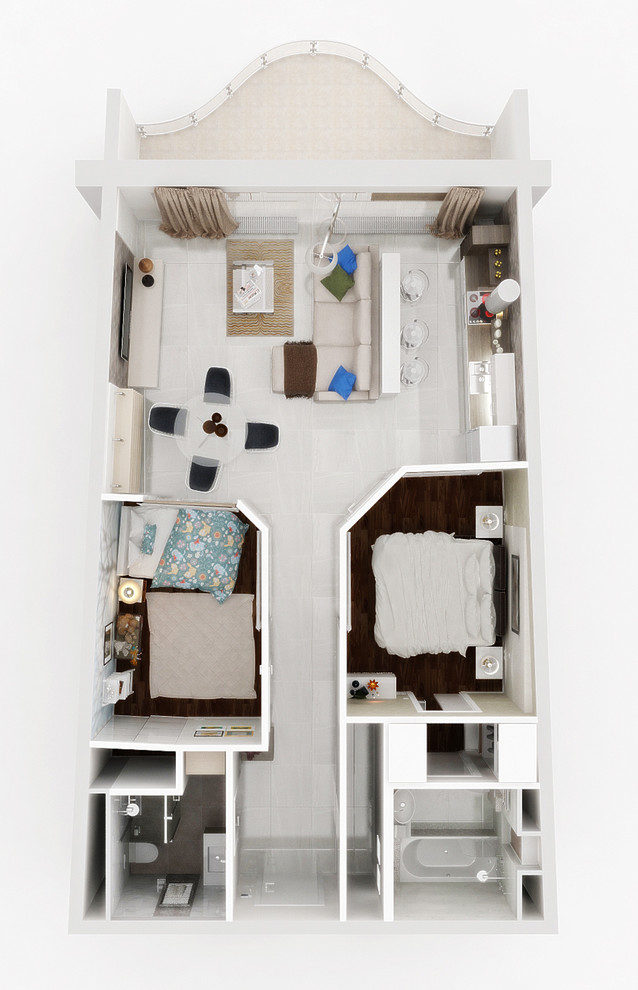 Обложка проекта: Квартира в Роял Парк