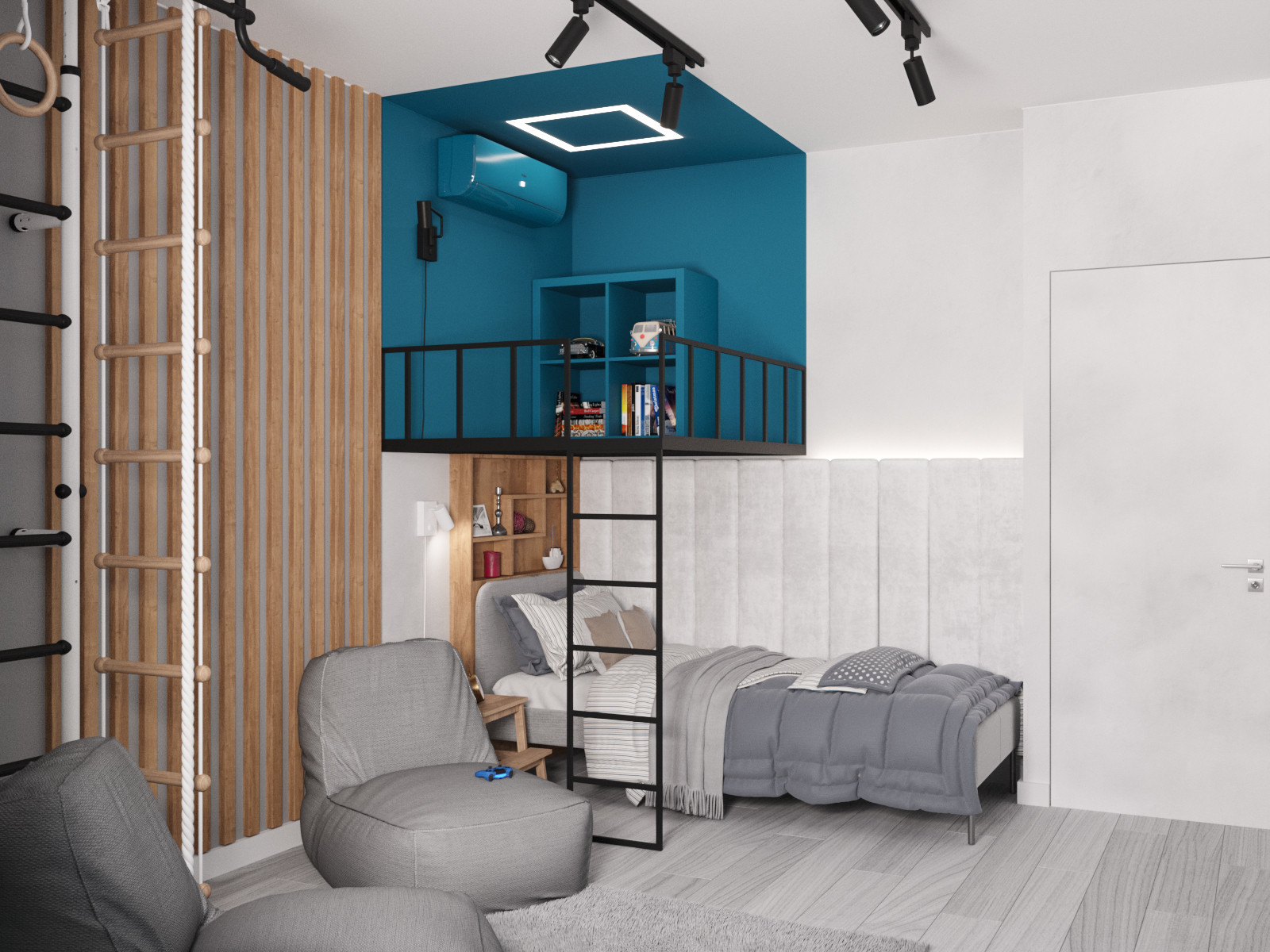 Обложка проекта: Двух уровневая детская